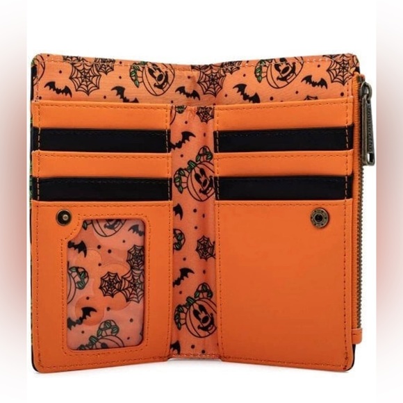 Loungefly Disney Mickey-O-Lantern Backpack and Disney Mickey-O-Lantern Wallet - Picture 5 of 8